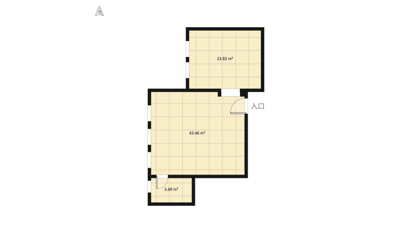 Bauhaus Style Suite floor plan 80.55