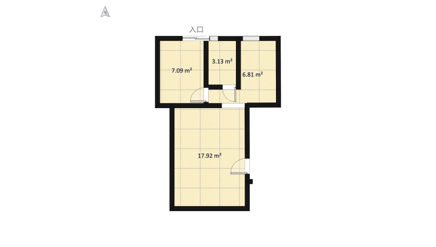 ProjectSophie - Comfi 41m2 apartment in Athens floor plan 41