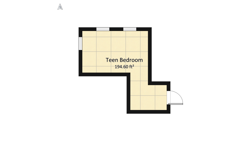 Sakura ~ Teenage Girl's Bedroom floor plan 20.82