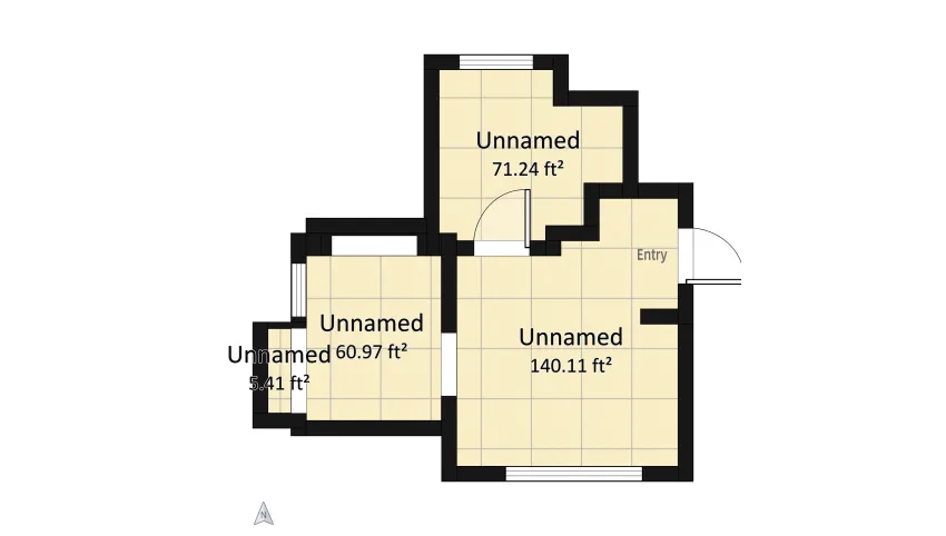 Small Neutral Apartment floor plan 25.81