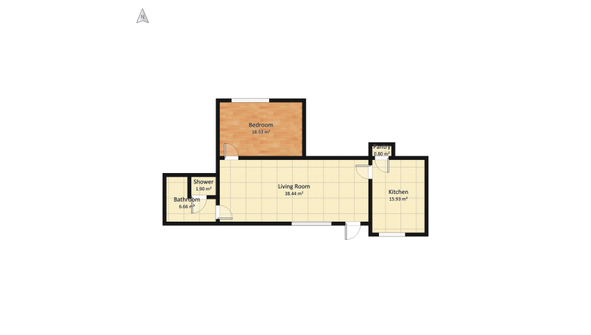 Homestyler Project floor plan 92.53