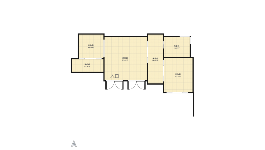 Japandi Living floor plan 236.86