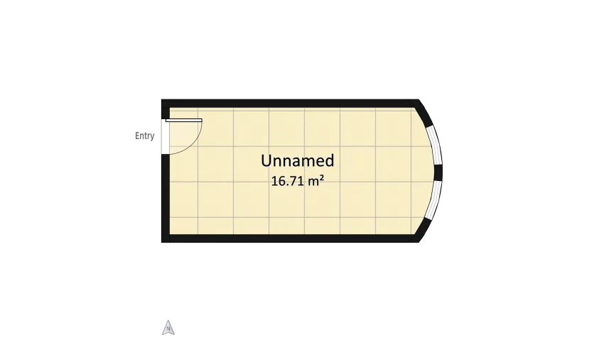 Bedroom floor plan 16.71