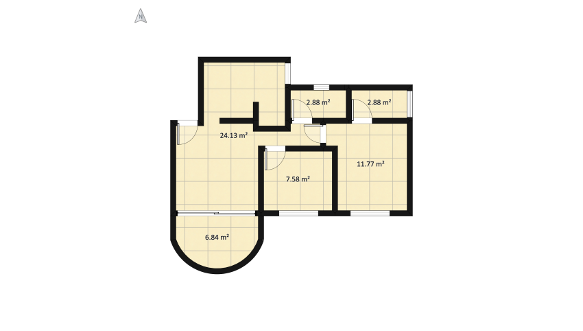 Projeto Apartamento floor plan 63.09