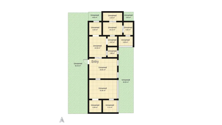 Chau Anh's house floor plan 245.49