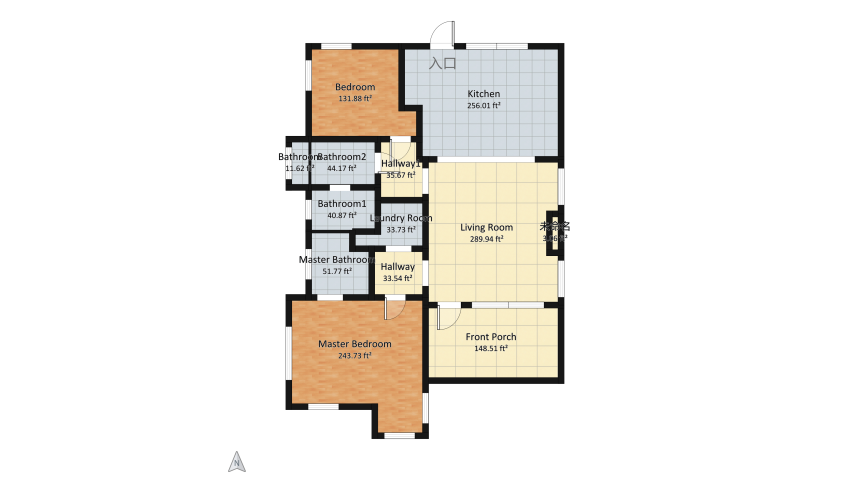 Cozy Bohemian Home floor plan 150.95