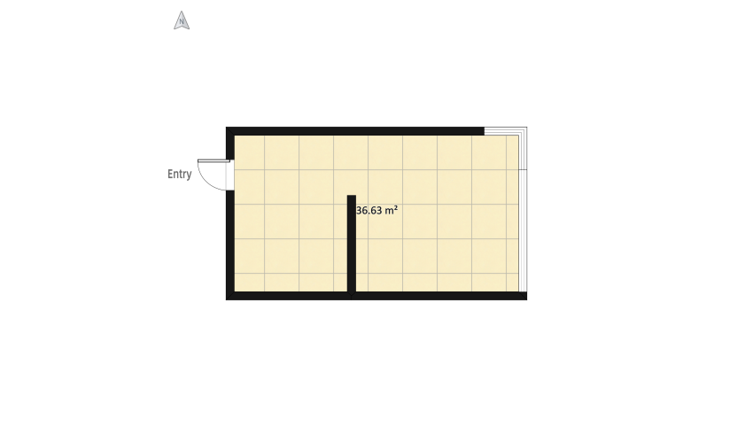 Office and bedroom floor plan 40.45