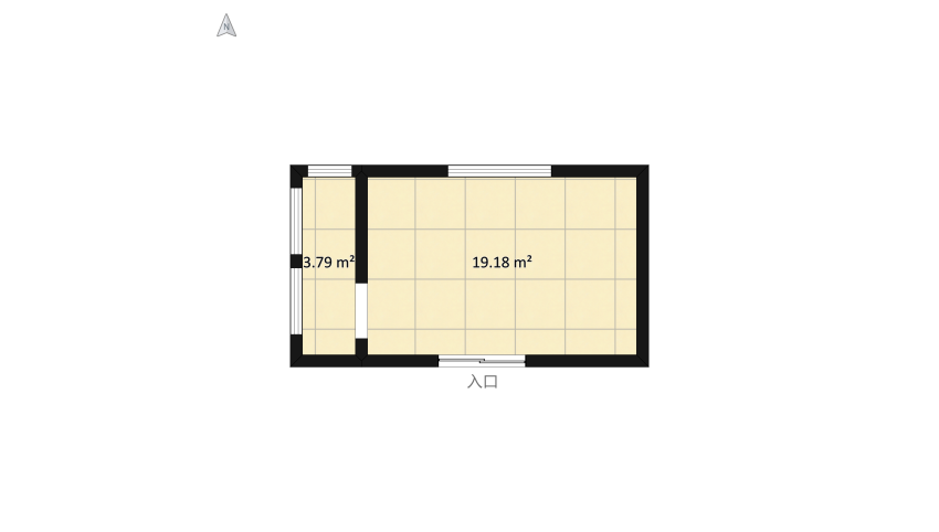 bedroom I+C floor plan 26.35