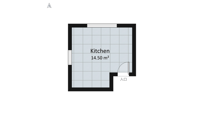 Small Kitchen floor plan 16.48