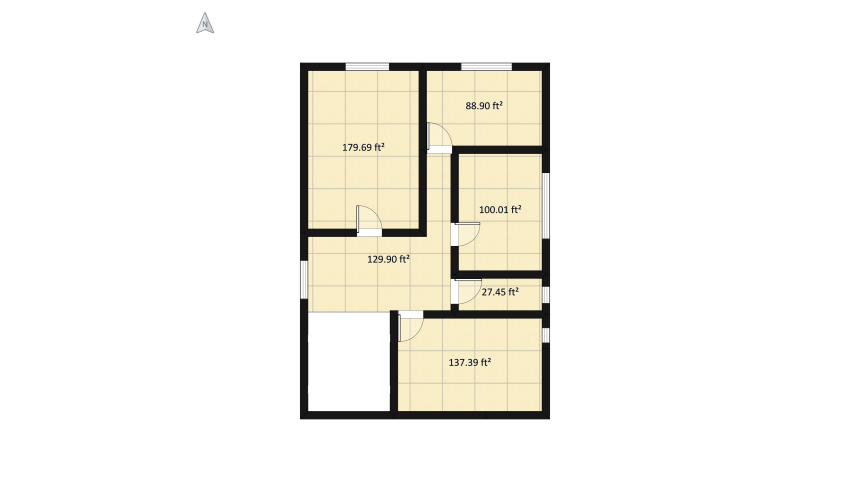 Cotagge design floor plan 160.39