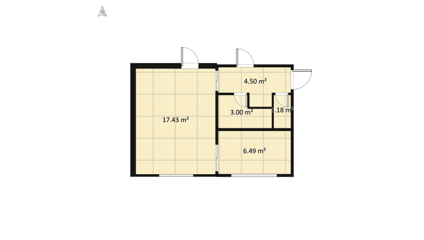 Квартира на Бакинах floor plan 35.99