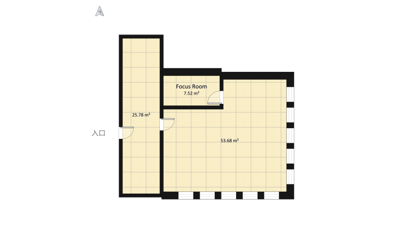 Office Space floor plan 98.64