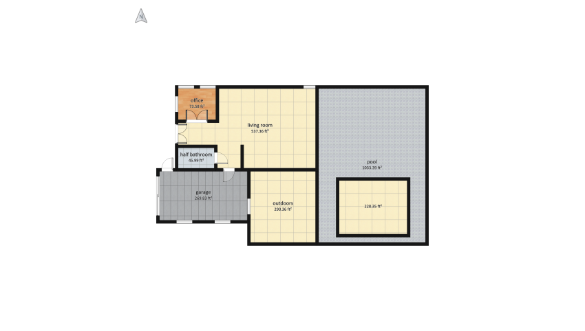 cozy modern home floor plan 374.48