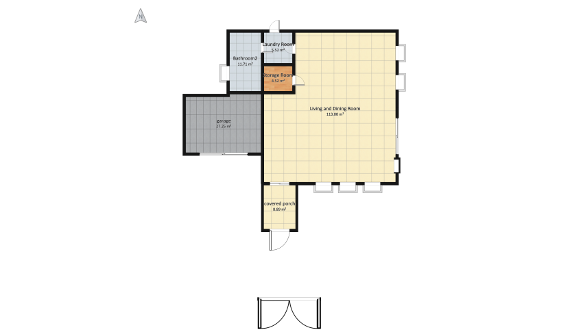English Villa with greenhouse floor plan 367.24