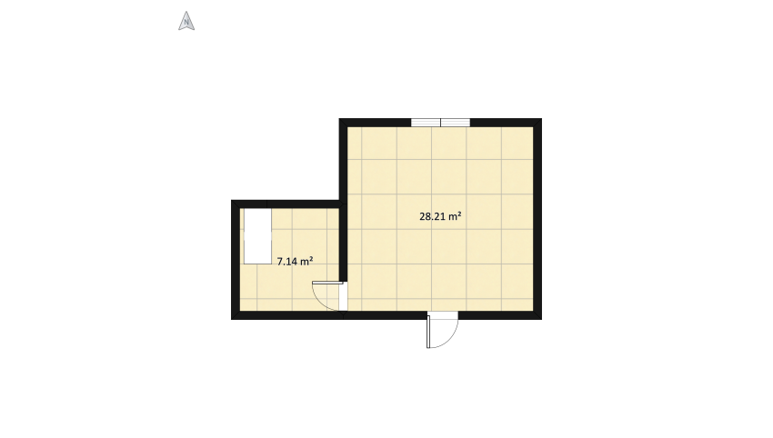 Bedroom for teens #Residential #Modern floor plan 40.69