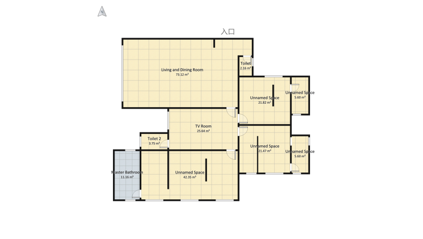 New York Apartament floor plan 226.84