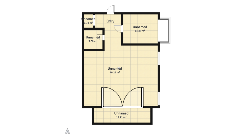 Scandinavian Apartment with Loft floor plan 147.74