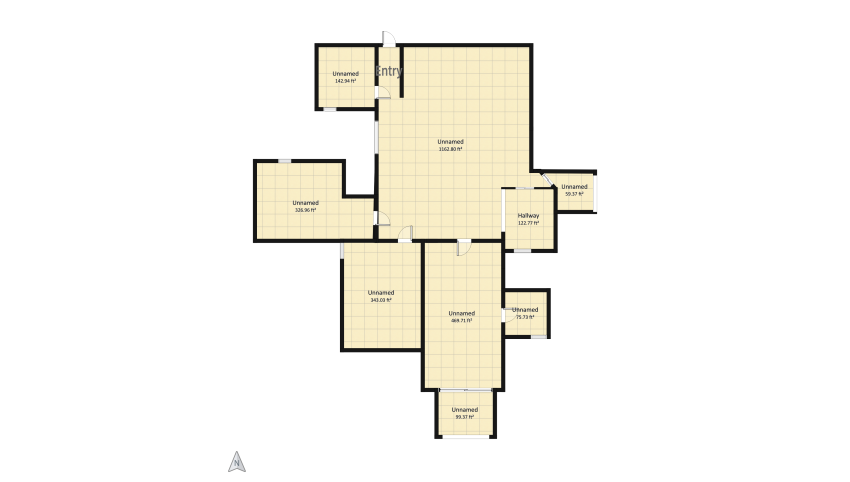 Modern Urban Apartment floor plan 260.38