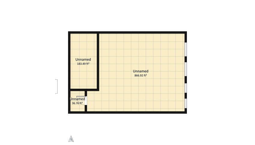 soft industrial apartment  floor plan 91.8
