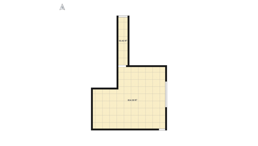 sala moderna apartamento floor plan 90.88