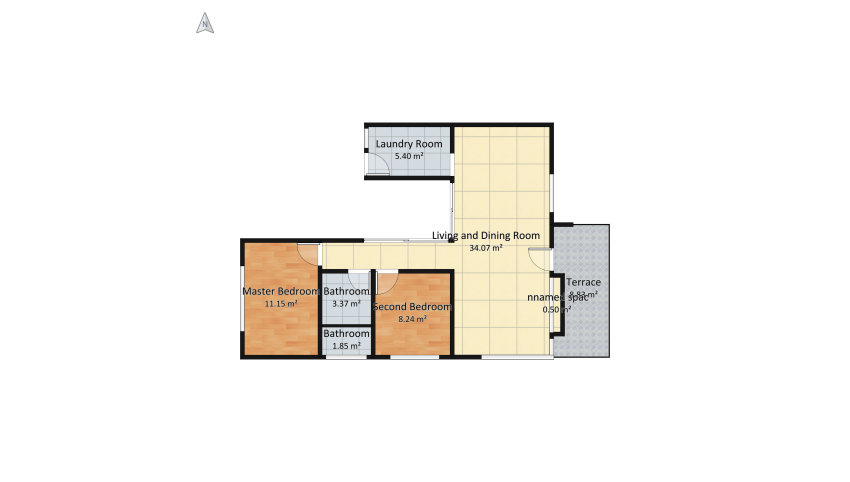 v2_casa minimalista sin lote floor plan 80.62