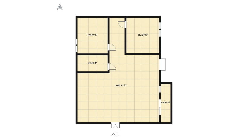 簡約客廳 floor plan 160.21