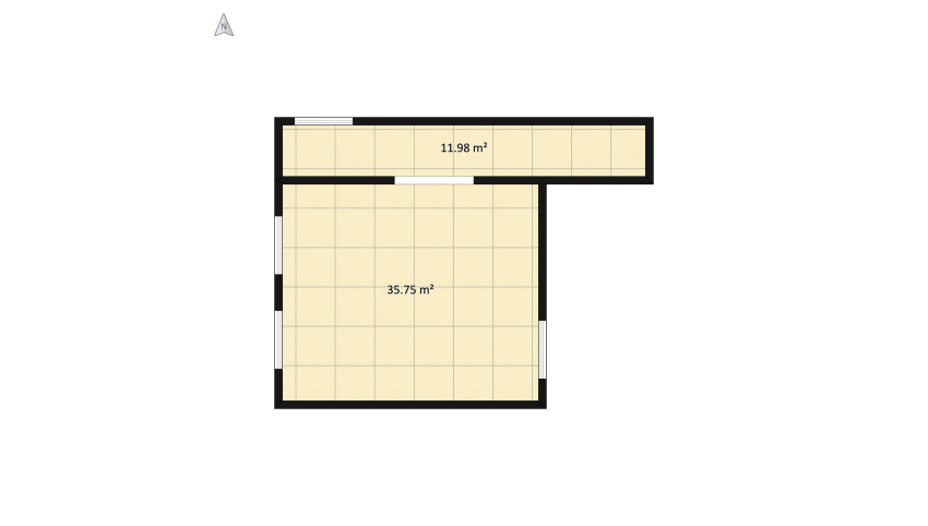 Living room. floor plan 52.32