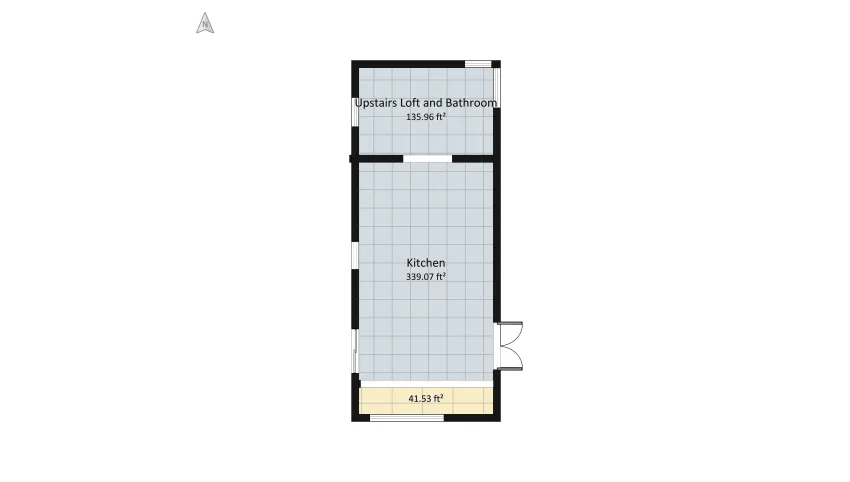 Green Little House floor plan 53.95