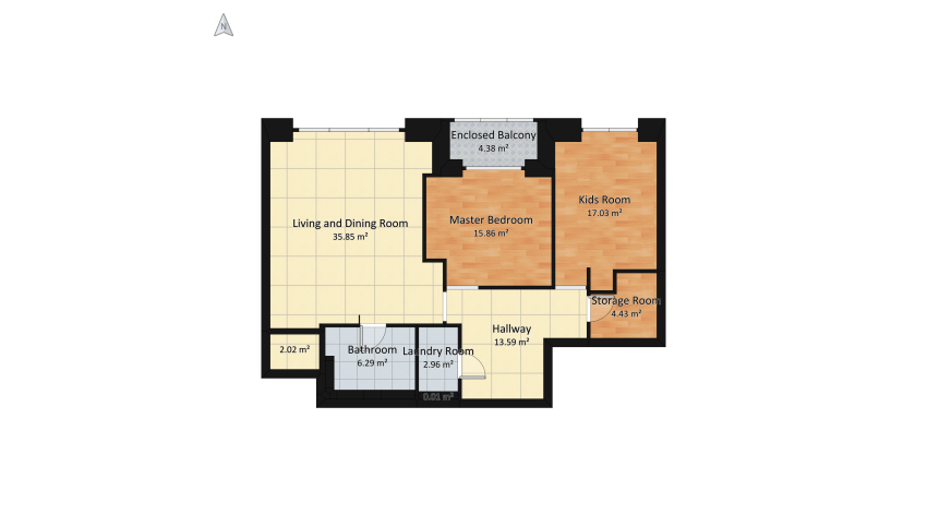 Comfy family home floor plan 117.74