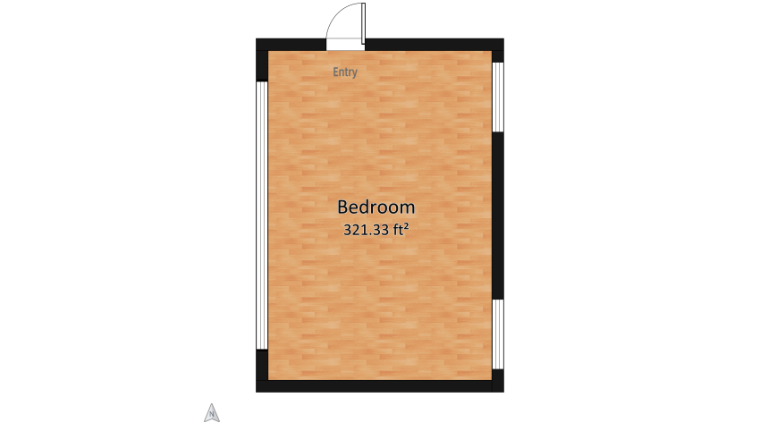 Chic Bedroom floor plan 29.86