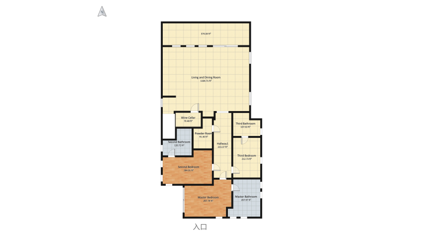 Large Modern Beach House floor plan 1239.17