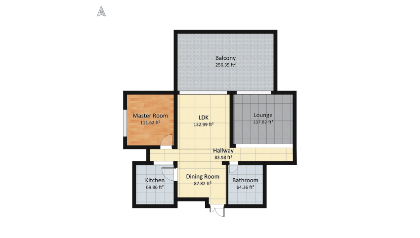 APARTMENT floor plan 99.88