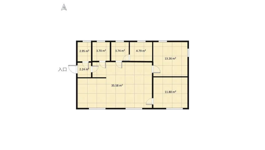 Модульный дом 70 кв м floor plan 84.53