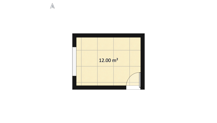 tiny workspace floor plan 13.74