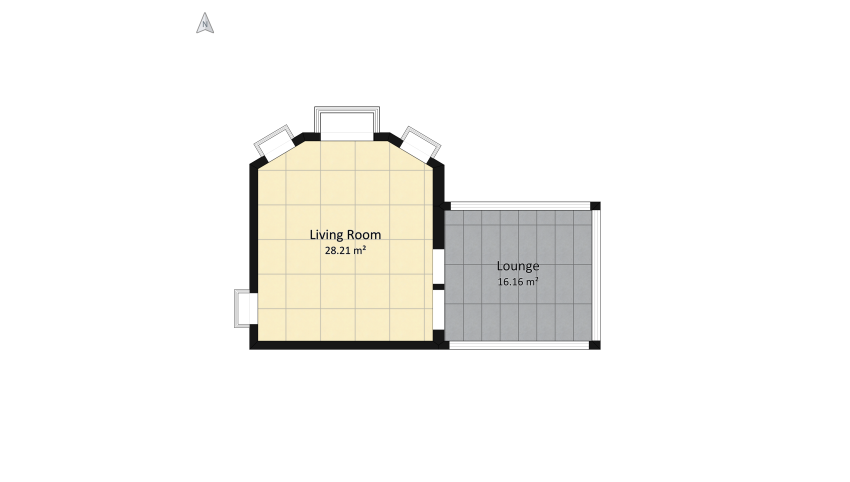 Living room + Lounge floor plan 49.28
