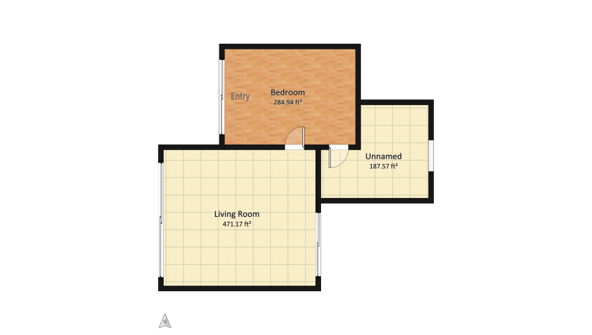 Bauhaus Style Suite floor plan 86.98