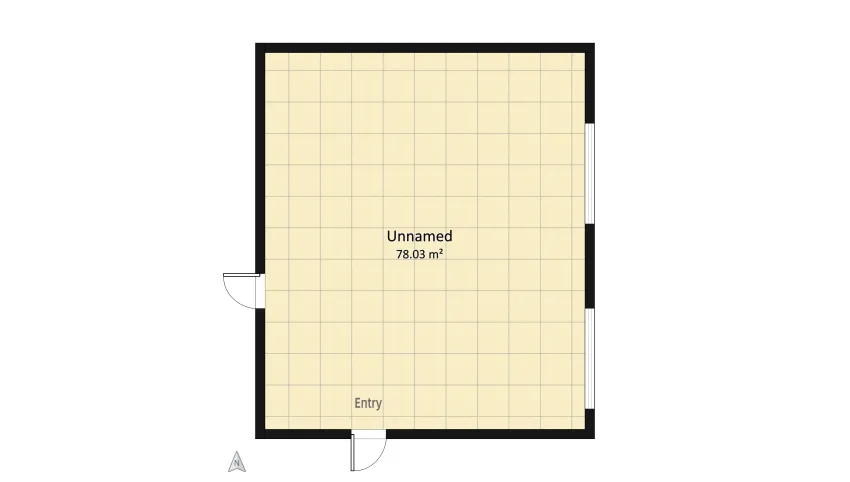 Industrial chic Living floor plan 78.03