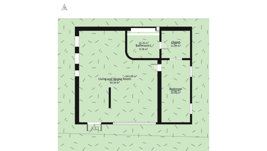 New York apartment floor plan 1283.54