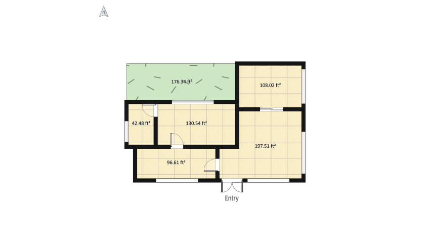 A little Home in the city floor plan 78.23