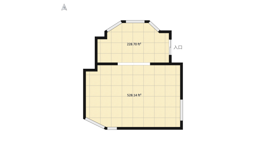 ValerieLizzetti_KitchenDining_Period#6FOT floor plan 76.17