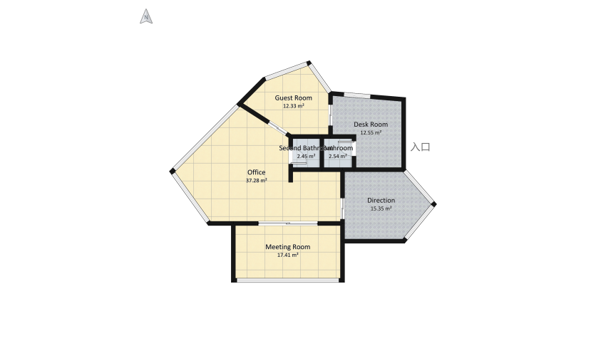 DeltaVox Studio floor plan 112.65