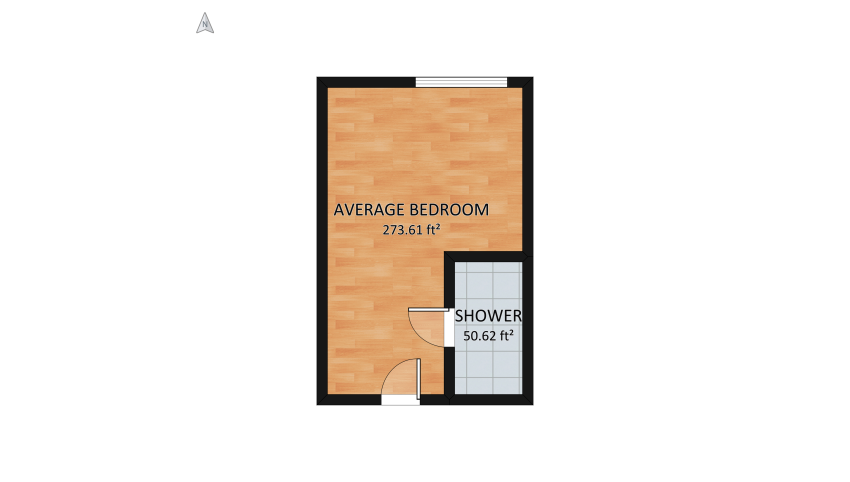 Average Bedroom floor plan 34.1