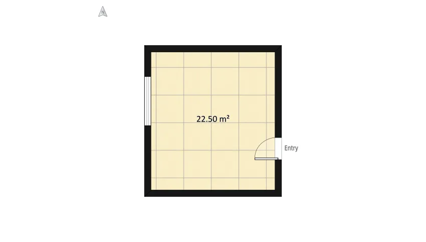 Scandinavian Style Bedroom floor plan 24.84