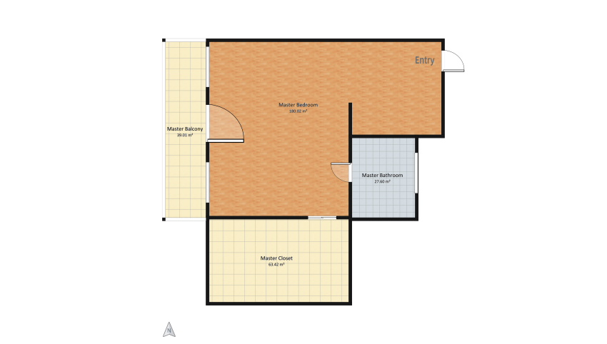 Master Suite floor plan 310.06