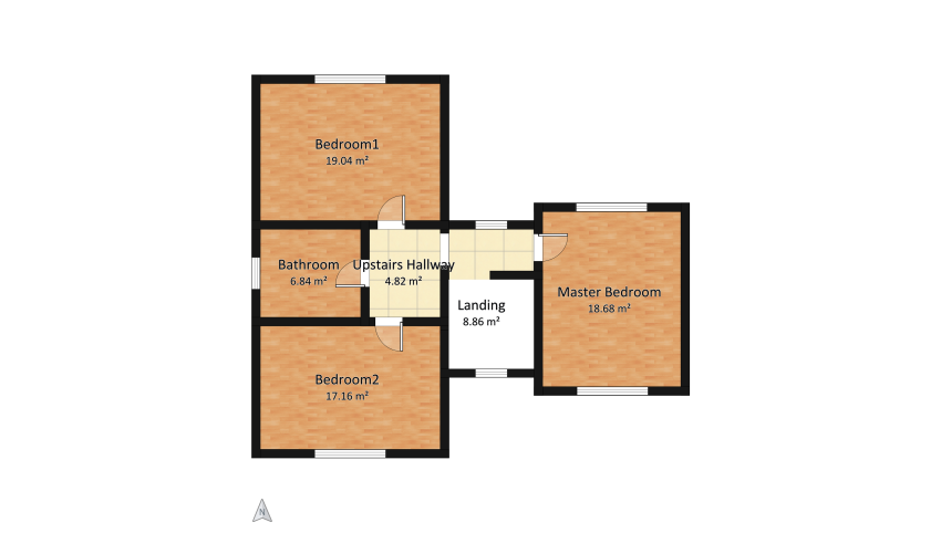 Old-fashioned house floor plan 152.81