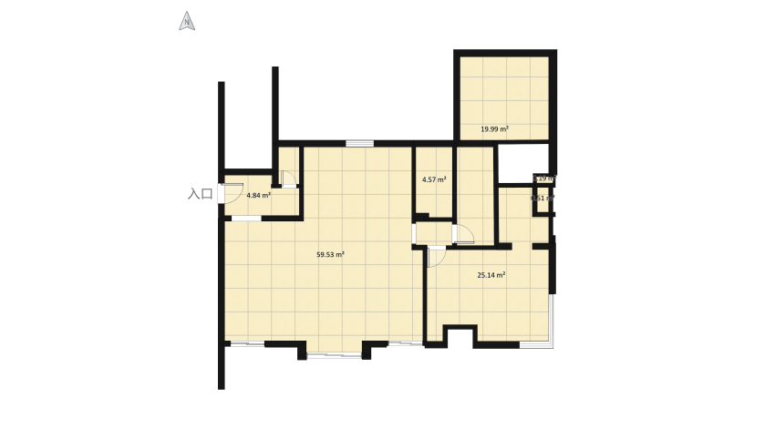 reception & kitchen floor plan 133.52
