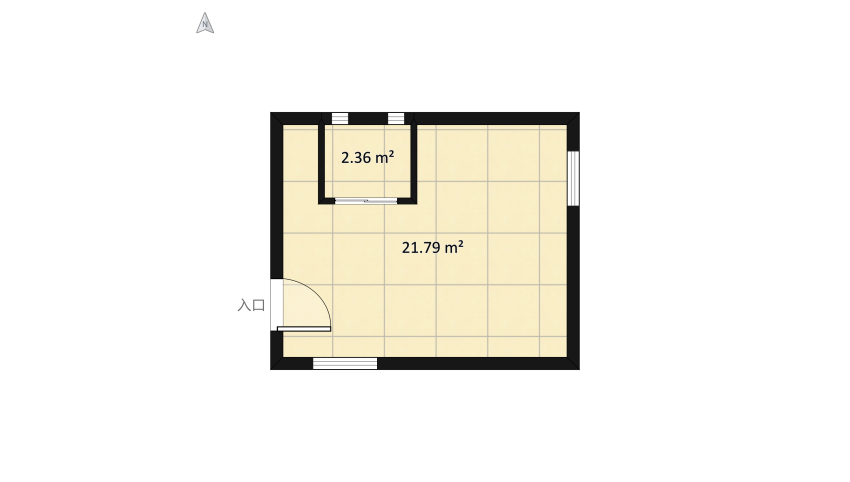 Industrial Studio Loft #MiniLoftContest floor plan 55.8