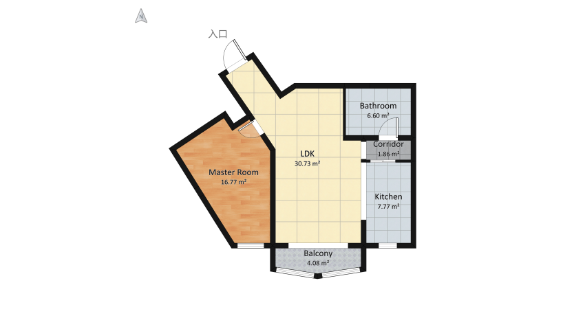 Room 3 - Honeycomb Element floor plan 77.44
