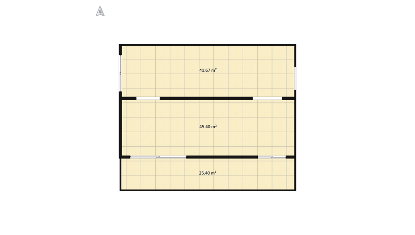 Simple house floor plan 864.67