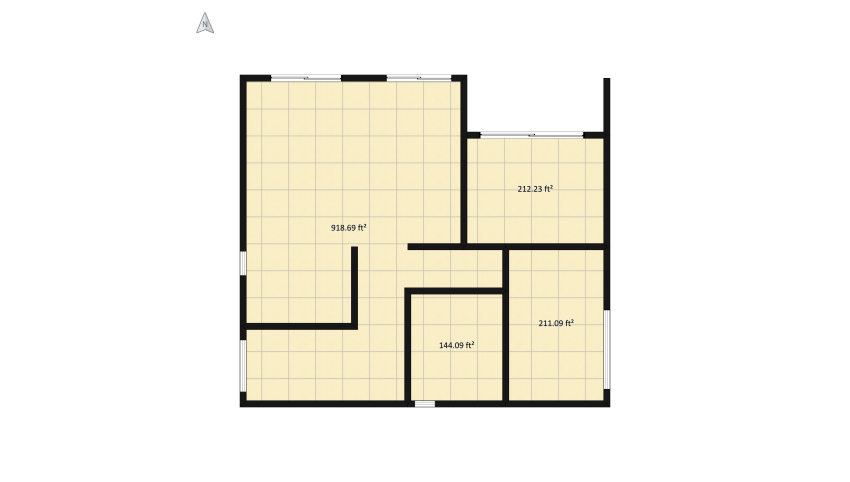 simple Japandi floor plan 265.51